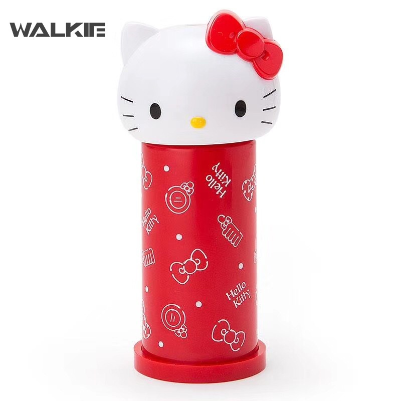 SANRIO Hộp Đựng Tăm Bông Cotton Dạng Nhấn In Họa Tiết Hoạt Hình Dễ Thương