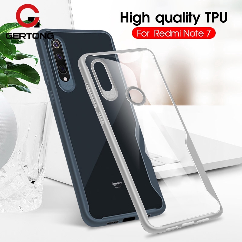 Ốp điện thoại cao su silicone TPU mềm trong suốt cho Xiaomi Redmi 7 6 Pro Note 7 6 5 Pro Mi 9 A2L