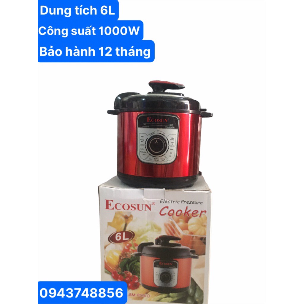 Nồi áp suất Ecosun đa năng dung tích 6 lít