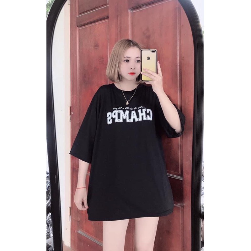 [Mã SKAMA06 giảm 8% tối đa 50K đơn 250K] [Rẻ Vô Địch] Áo cotton tay lỡ Unisex -- CHAMFS | BigBuy360 - bigbuy360.vn