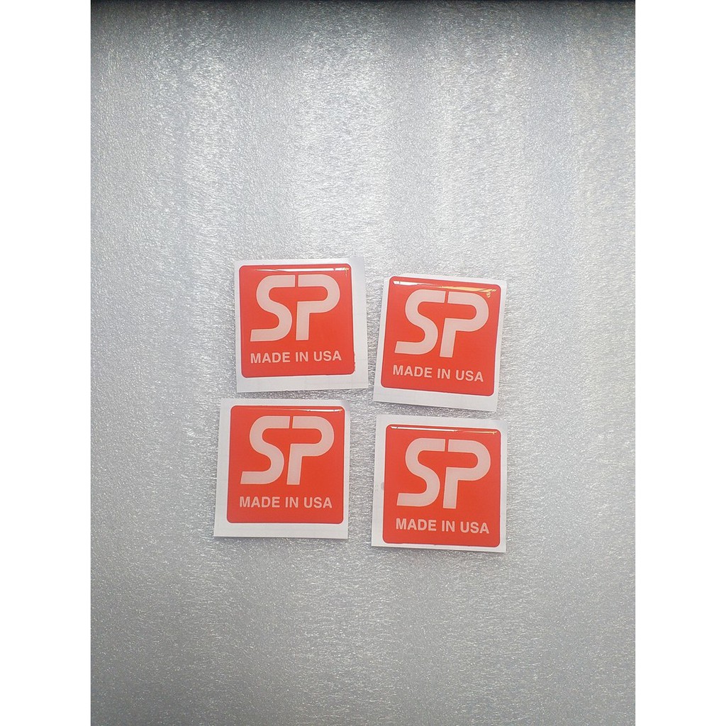 TEM DÁN THÙNG LOA SP MADE IN USA BẰNG NHỰA DẺO CÓ KEO DÍNH
