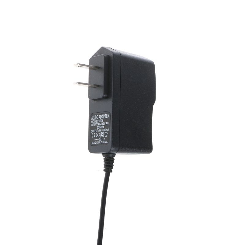 Converter Adapter DC 9V 600mA 0.6A AC Wall Charger Power Supply US Plug
