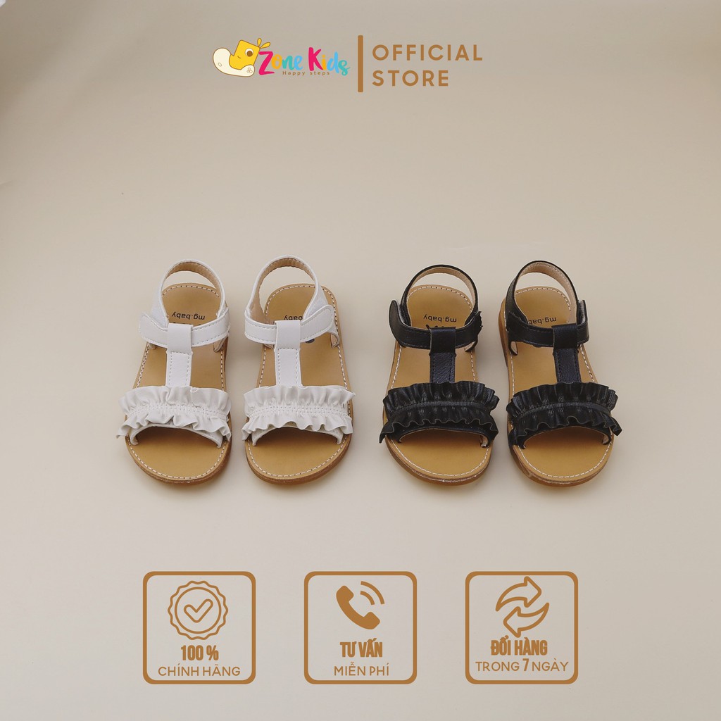 Dép sandal phối bèo nhún cho bé gái Zonekids - D06