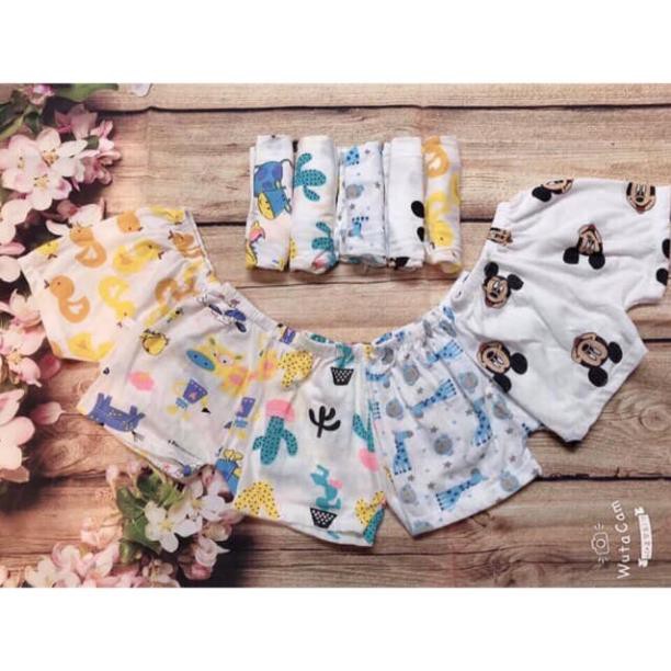 [ Xả kho - Freeship] Quần chục đùi cotton giấy cho bé