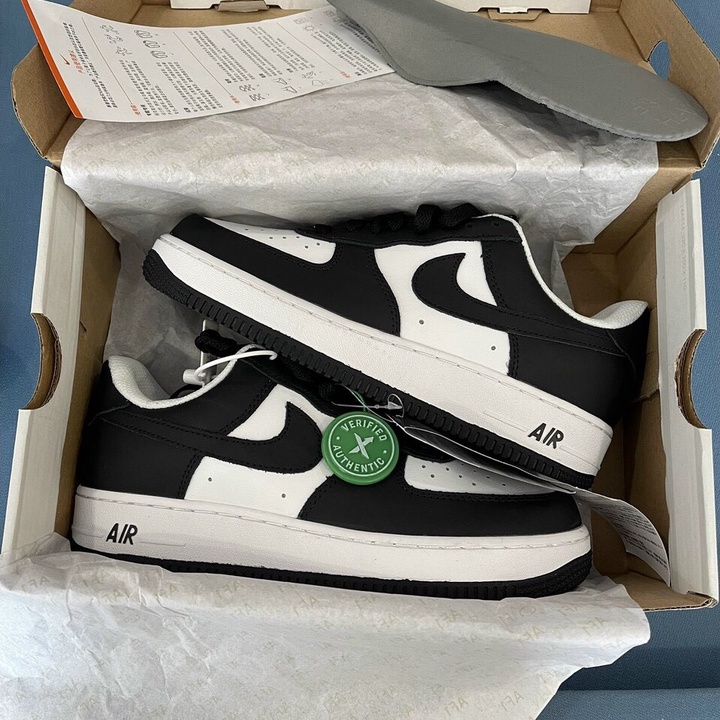 Giày sneaker nike air force 1 low panda - af1 cổ thấp đen trắng size 36_43