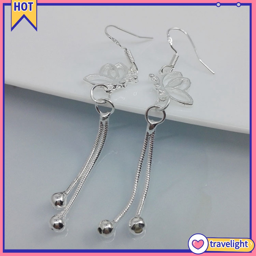 Hoa tai dáng dài hình bướm thanh lịch cho nữ