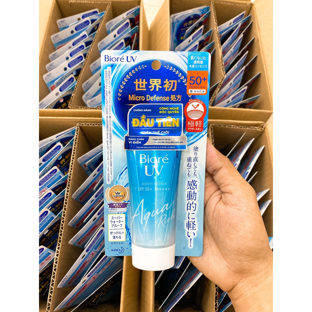 Kem chống nắng Biore UV Aqua Rich Watery Essence SPF50+/PA++++ 50ml