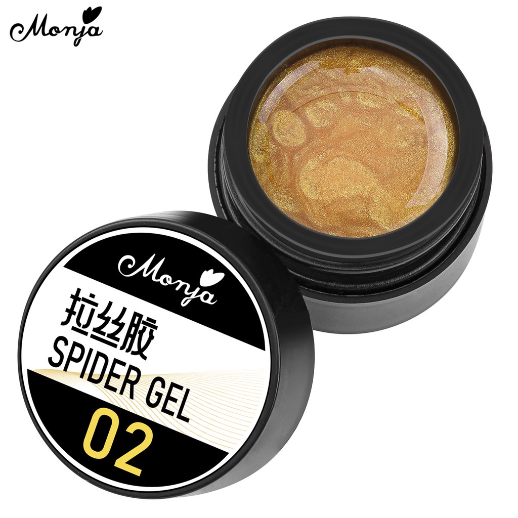 MONJA Sơn gel mạng nhện trang trí móng tay nghệ thuật 4 màu tự chọn