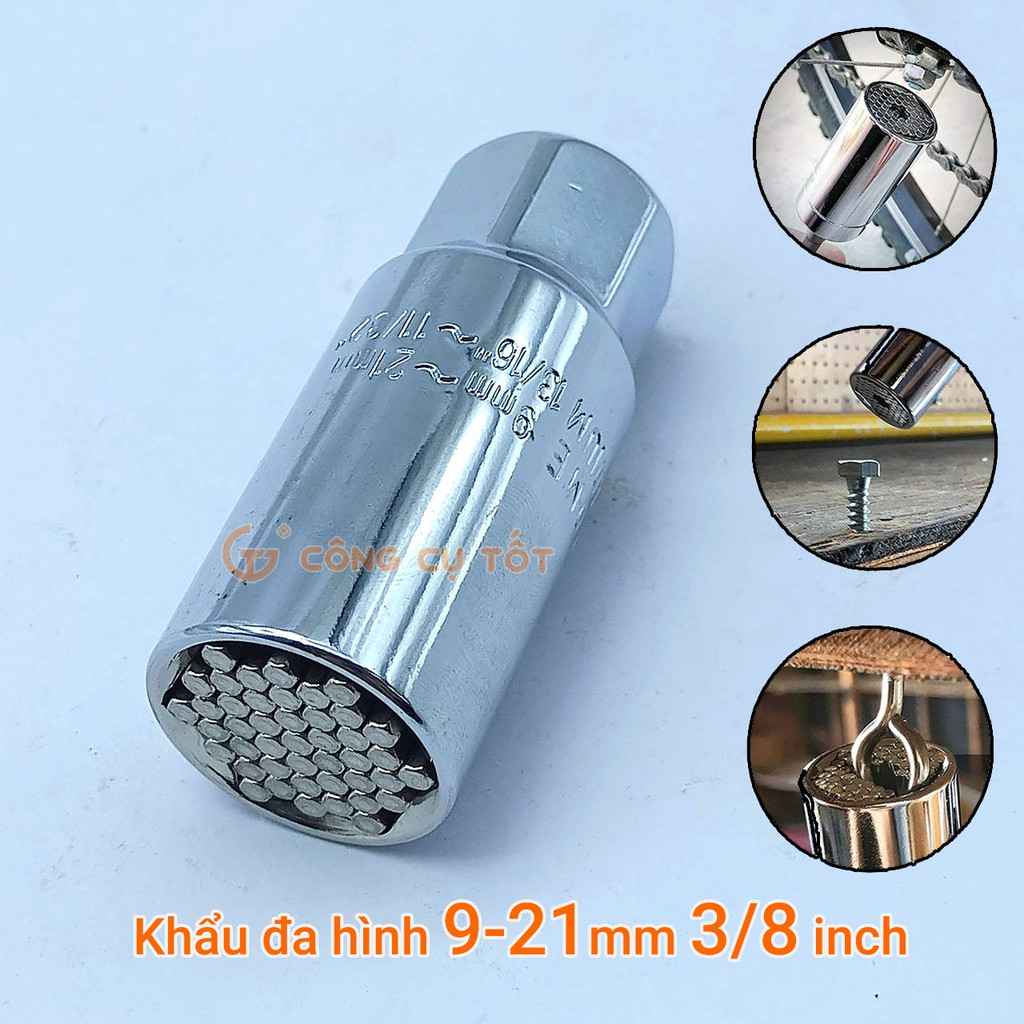 Khẩu đa hình 9-21mm ⅜ inch