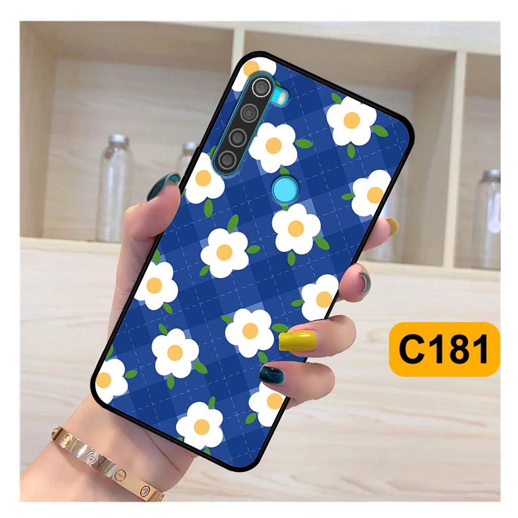 Ốp Xiaomi Redmi Note 8 / Note 8 Pro in hình hoa cỏ nhẹ nhàng,họa tiết caro xinh xắn.ốp lưng chống sốc