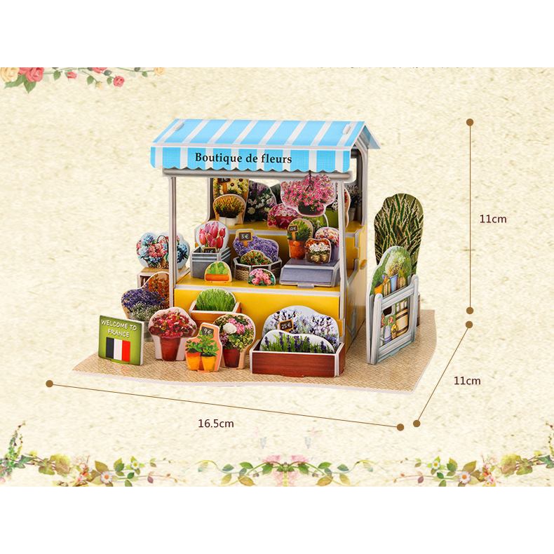 Gian Hàng của Pháp - Mô hình nhà giấy 3D