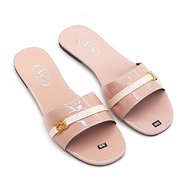 Dép lê bệt nữ quai ngang hoạ tiết khoá tim thời trang VYS TA6461 (Nhiều màu)