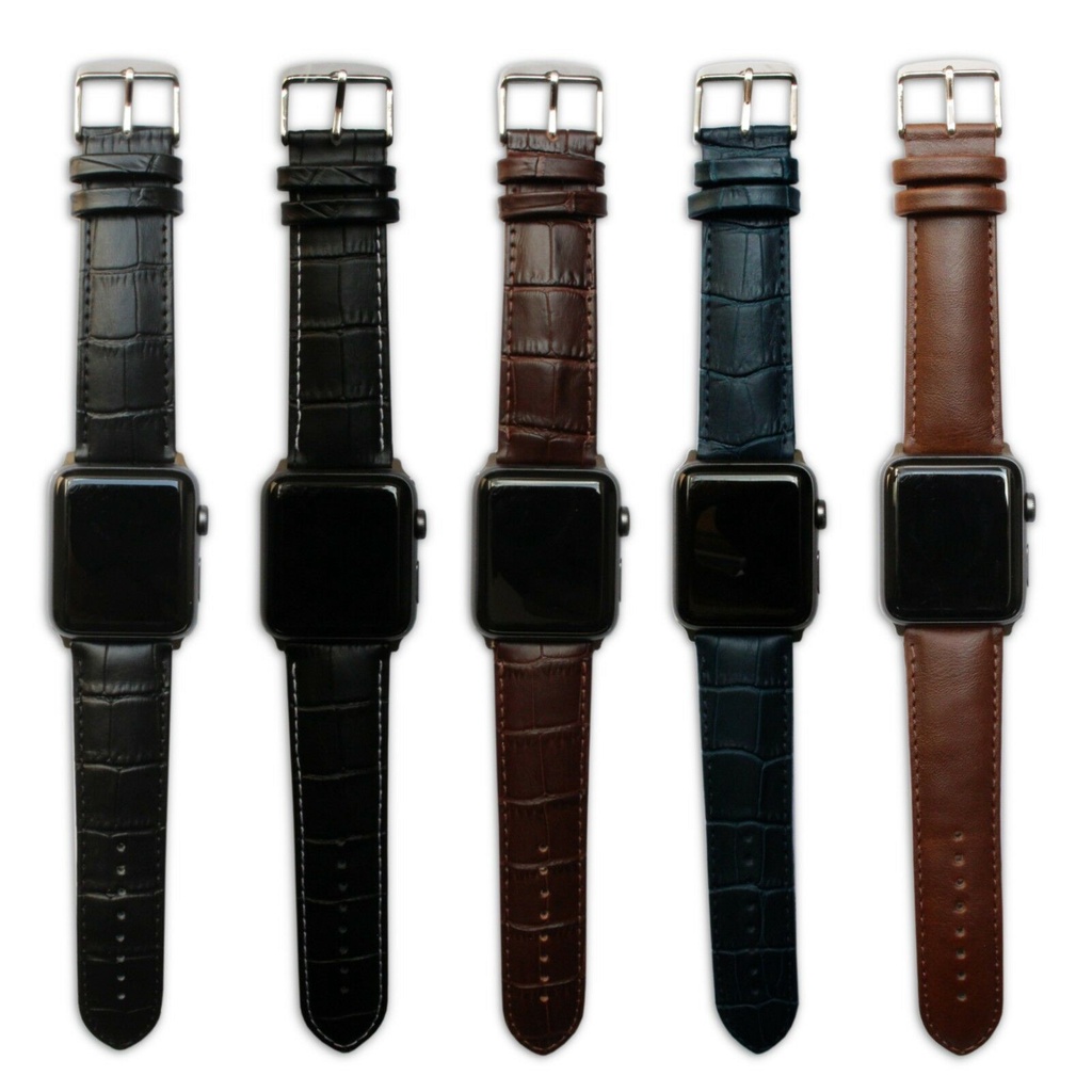 Dây Đeo Bằng Da Cho Đồng Hồ Thông Minh Apple Watch Series 7/6/5/4/3/2/1 SE 41mm 45mm