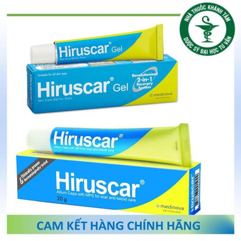 ! ! Gel dùng cho sẹo vừa, sẹo lõm, sẹo thâm Hiruscar gel [hirusca]