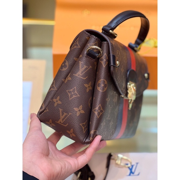 Túi LV cặp hoa nâu