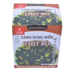 Canh Rong Biển Tôm/ thịt bò/ đậu hũ Asuzac (10 Gói x 3.5g)