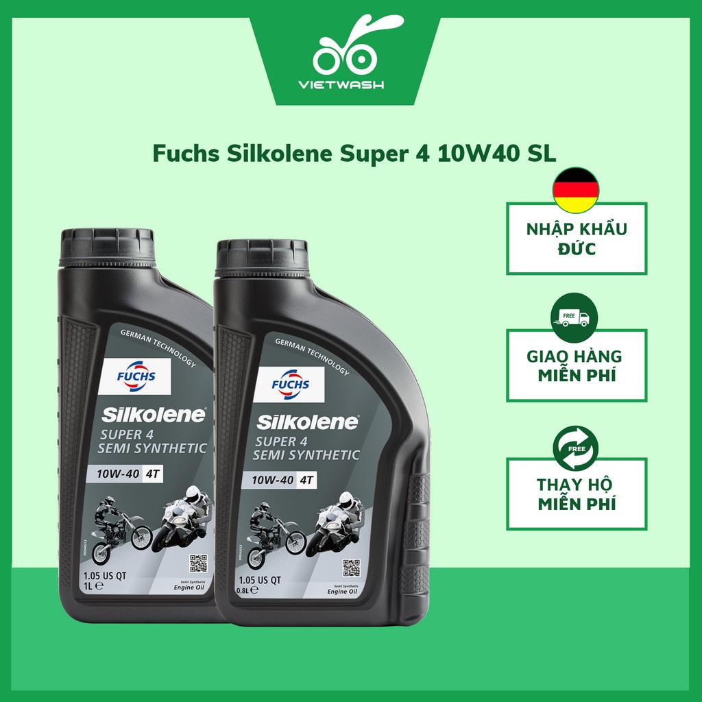Nhớt xe số Fuchs Sikolene Super 4 10W40 API SL 800ml/1L