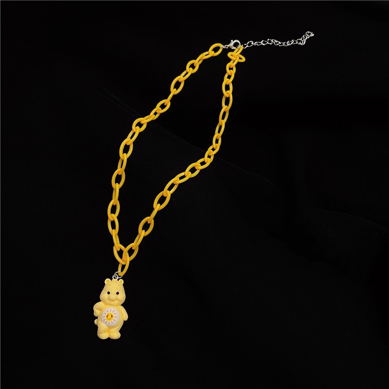 Vòng cổ mặt hình gấu phong cách Hàn Quốc thời trang dễ thương cho nữ