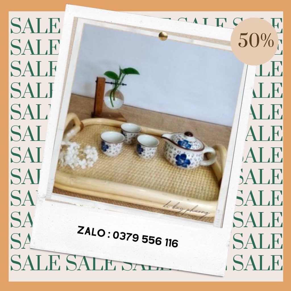 [ Ở Đây Giá Rẻ ] Bộ Ấm Trà Hoa Anh Đào Nhật (1 Ấm Trà + 6 Tách)