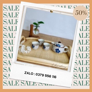 [ Ở Đây Giá Rẻ ] Bộ Ấm Trà Hoa Anh Đào Nhật (1 Ấm Trà + 6 Tách)