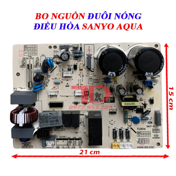 Bo mạch dàn nóng điều hòa SANYO màu trắng