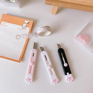 Dao dọc giấy mini hình chân mèo đáng yêu