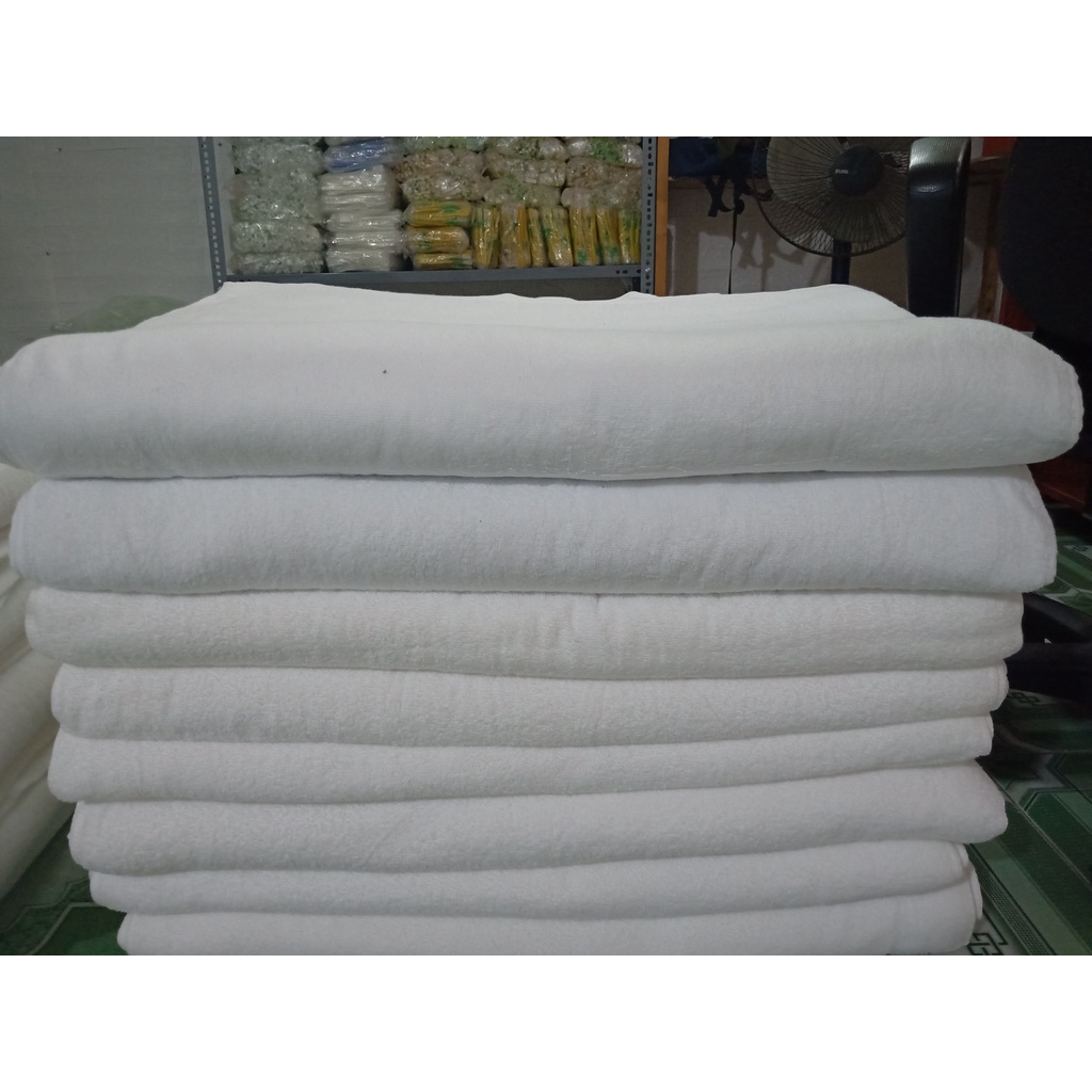 Khăn mặt trắng 100% cotton giá rẻ cho nhà nghỉ khách sạn