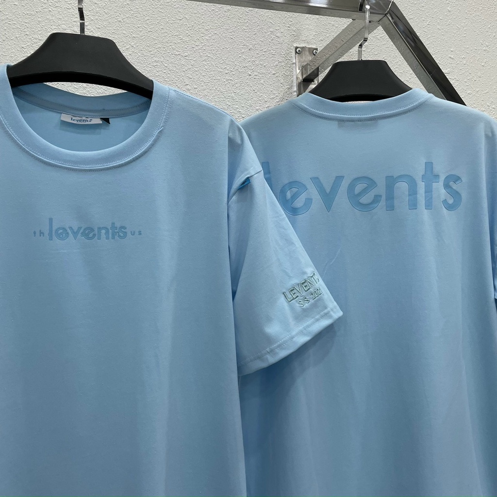Áo thun Levents Capsule Logo nam nữ form rộng tay lỡ full tag Thời trang Unisex HCM AL203