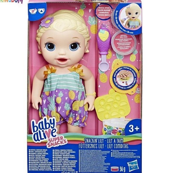 Búp bê Baby Alive bé Lily tập ăn dặm