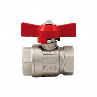 Van bi tay bướm đồng ren art.092 Italy áp lực 50kg phi 13 phi 17 phi 21
