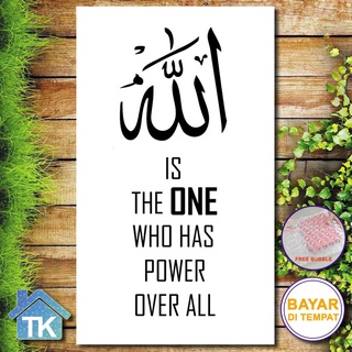 Phụ kiện trang trí nhà cửa/quán cà phê hình Allah the ONE