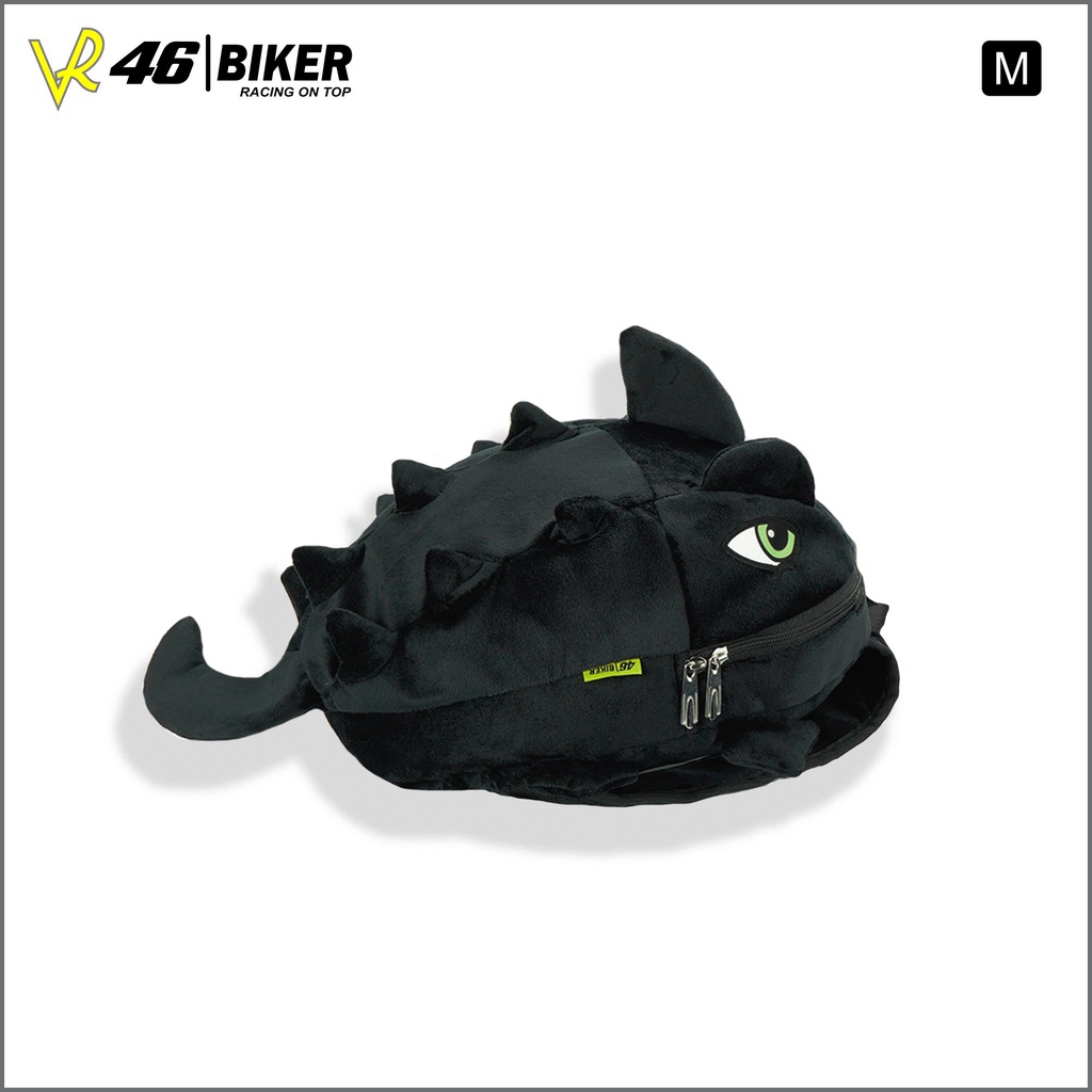 Balo khủng long mini size nhí cho bé vải nhung mịn êm màu đen, balo mẫu giáo