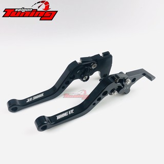 Cặp tay thắng 6 số EXCITER / WINNER / VARIO / WAVE / NOUVO - Màu đen Black SaigonTuning