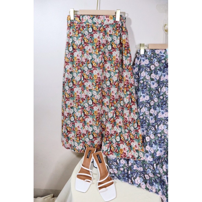 [CÓ SẴN] CHÂN VÁY HOA CHỮ A DÁNG DÀI | BigBuy360 - bigbuy360.vn