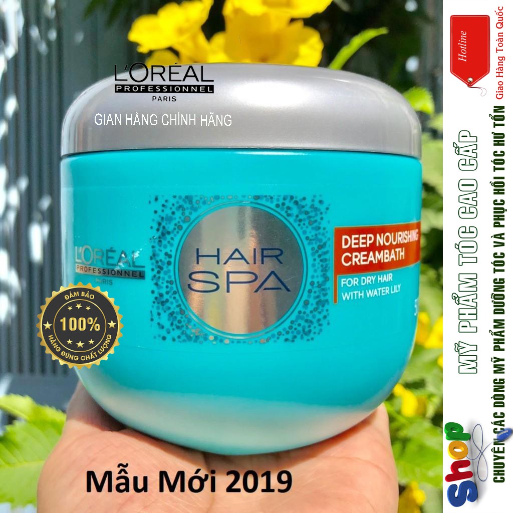 [L'oreal-chính hãng] Hấp dầu suôn mượt Deep Nourishing Hair Spa L'oreal 500ml