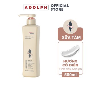 Sữa tắm tinh dầu Adolph hương thơm dịu nhẹ sức hấp dẫn cổ điển, mang lại làn da mỏng mịn 500ml