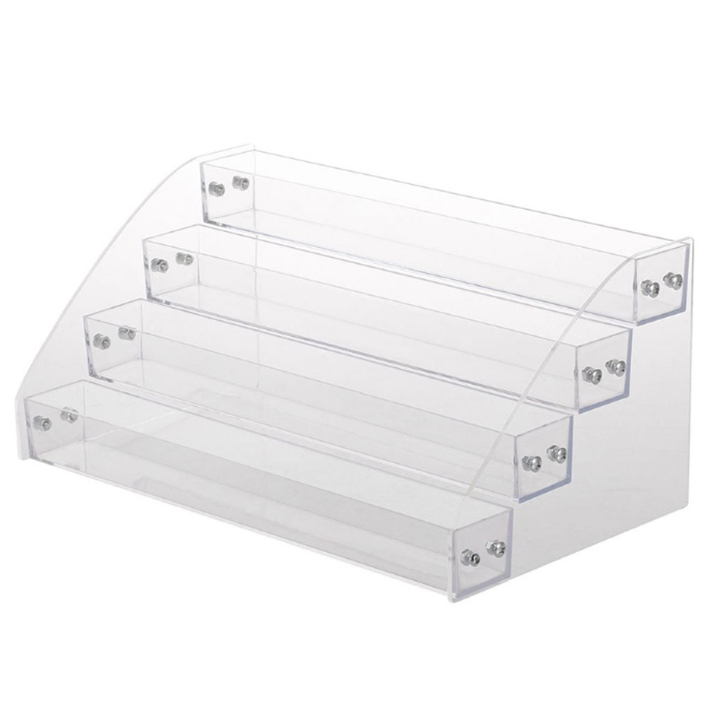 [Hàng mới về] Giá đỡ trưng bày lọ sơn móng tay bằng acrylic màu trong suốt thiết kế 2-7 tầng
