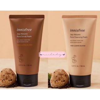Combo sữa rửa mặt tro núi innisfree jeju volcanic pore cleansing foam