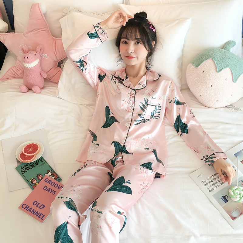 Pijama Lụa dài tay D1 | BigBuy360 - bigbuy360.vn