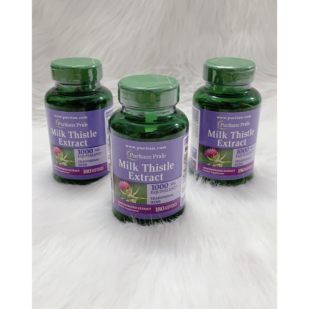 Thuốc thải độc gan Puritan Milk Thistle Extract 180 viên