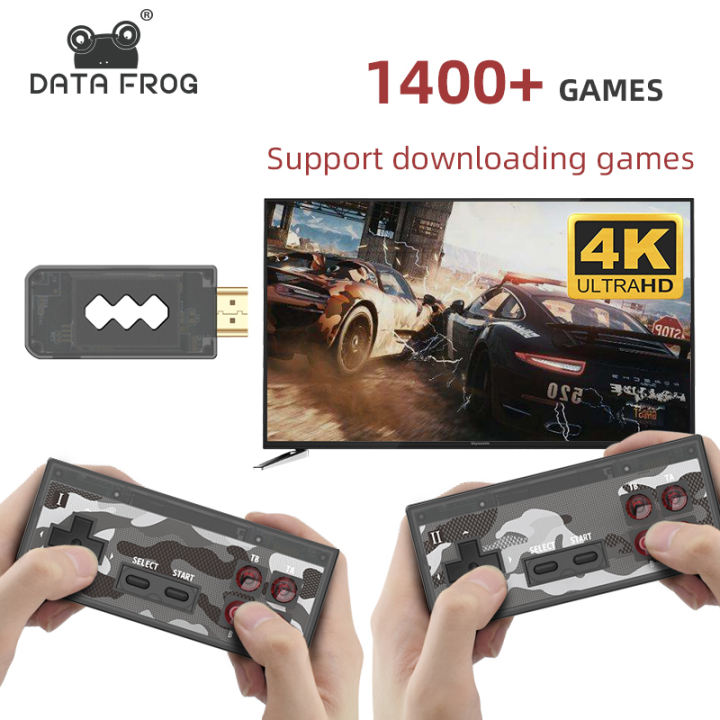 Máy Chơi Game 4 Nút Không Dây 4K HDMI ( 1400+ games ) Game Cổ Điển Phiên Bản Hiện Đại 2021