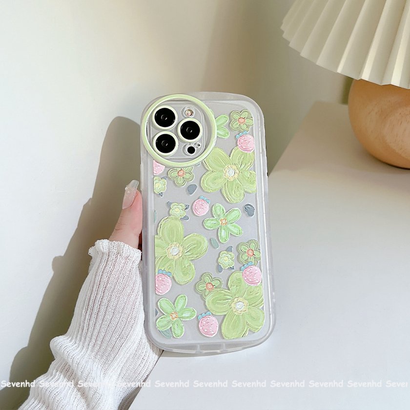 Ốp Điện Thoại Mềm Trong Suốt Họa Tiết Hoa Mắt To Cho iPhone 14 13 12 11 Pro Max X XR Xs Max 8 7 Plus SE 2020