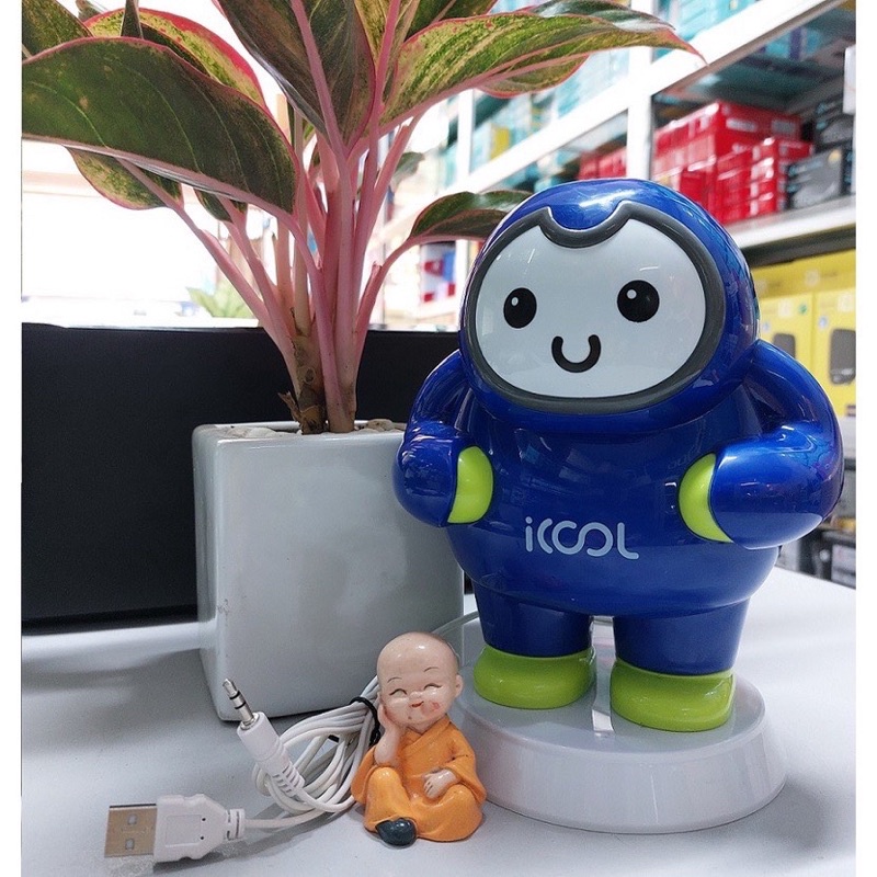 Loa Vi Tính Để Bàn Mini Icool - Nguồn USB, Jack 3.5mm Dùng Cho Laptop, PC