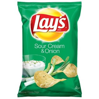 Snack Sour cream & Onion Lays 184.2 gram- Nhập khẩu Mỹ- HSD: 12.2023