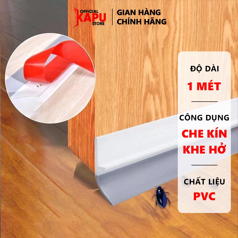 Thanh gắn chân cửa KAPU PVC chống nước, côn trùng, khói bụi, dài 1 mét dùng cho phòng tắm, nhà vệ sinh