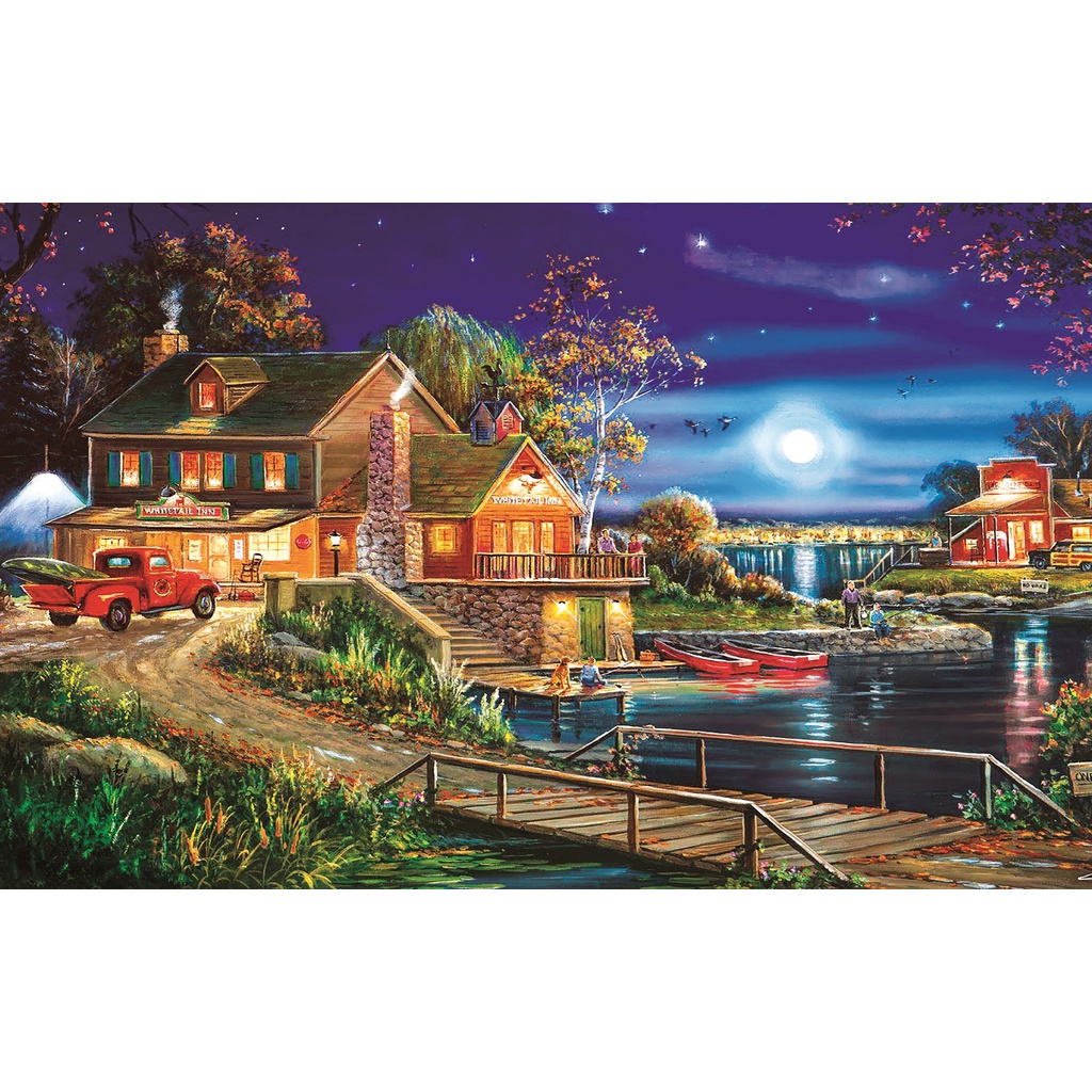 Bộ tranh xếp hình cao cấp 1000 mảnh – Đêm Thu (50x80cm)