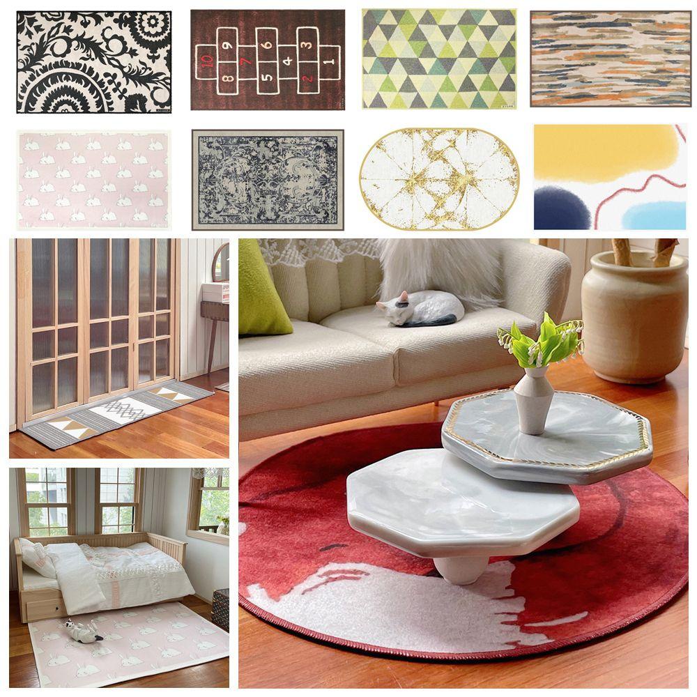 Thảm Lót Sàn Nhà Búp Bê LAYOR1 Họa Tiết Hoạt Hình Dễ Thương