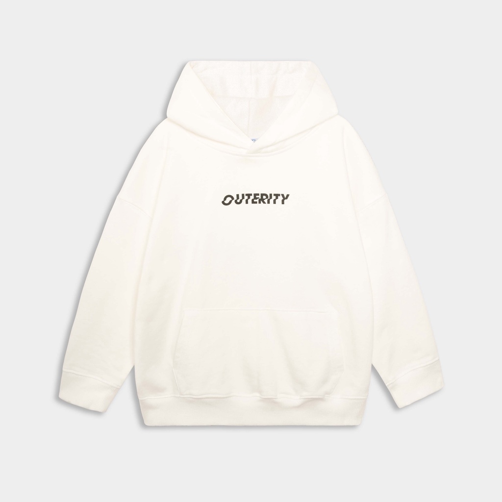 Áo khoác Hoodie trẻ em OuterityKids Trắng / Nỉ chân cua - ORK202