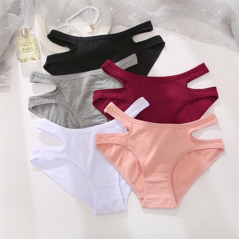 Quần lót TakeTalk cotton mềm lưng thấp kích thước S-XL thoải mái cho nữ