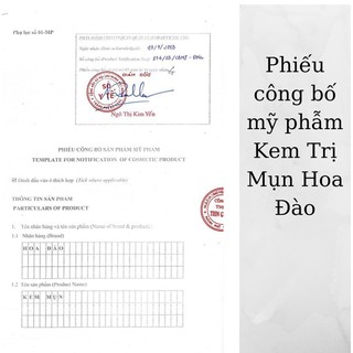 [ Chính Hãng] Combo kem mụn nắp đen vs serum Hoa Đào